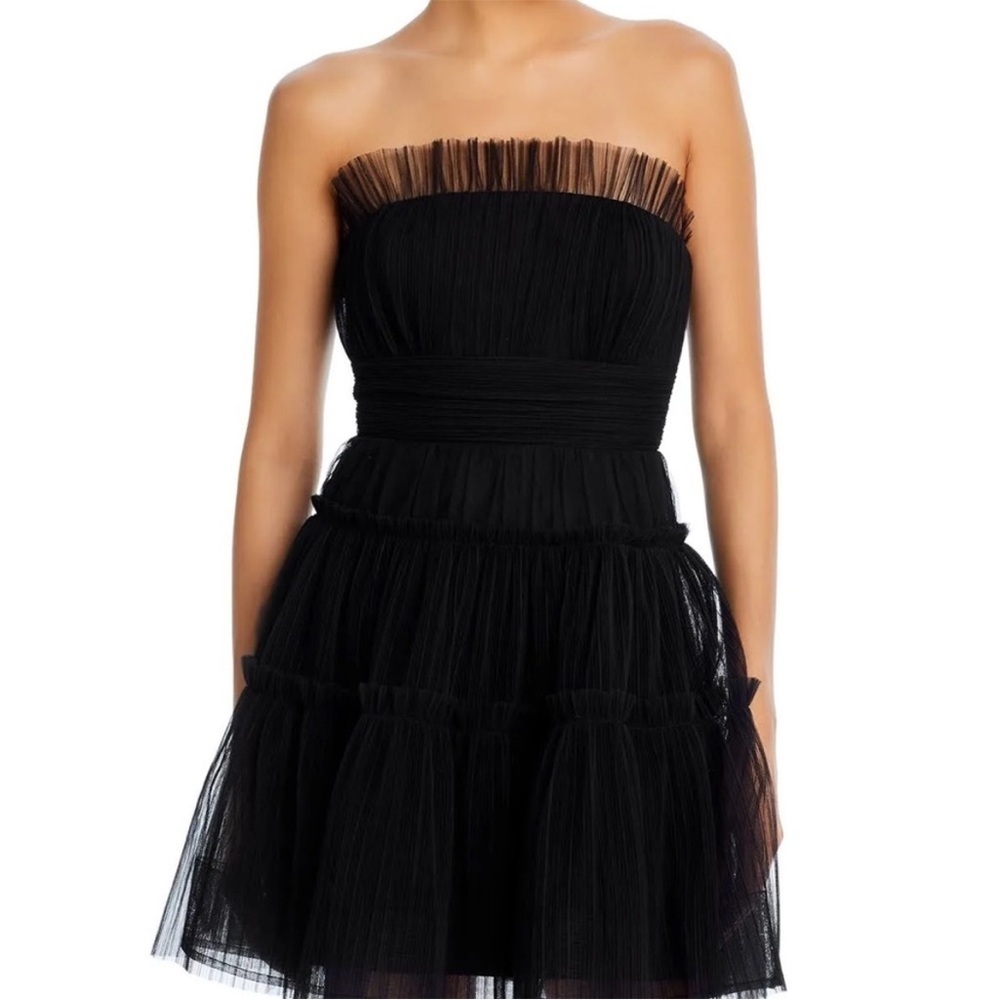 NWT BCBGMAXAZRIA Tulle Corseted Mini Dress